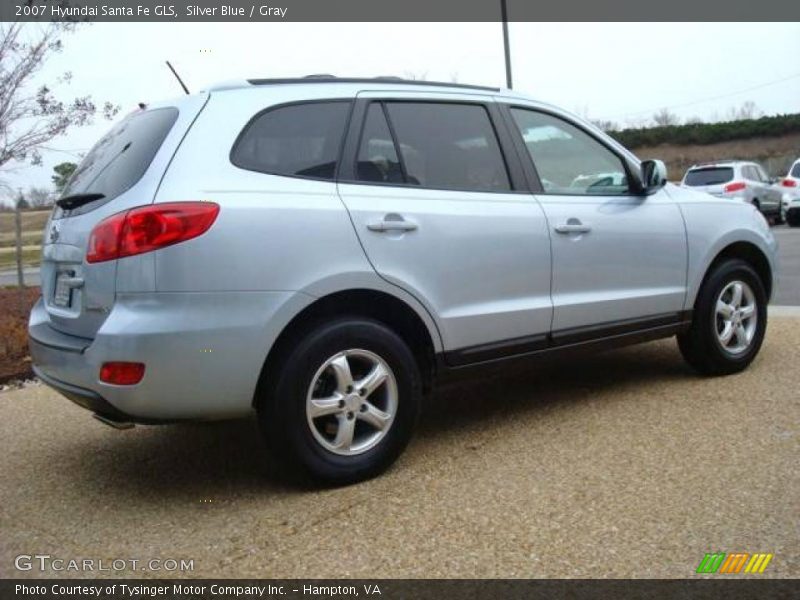 Silver Blue / Gray 2007 Hyundai Santa Fe GLS