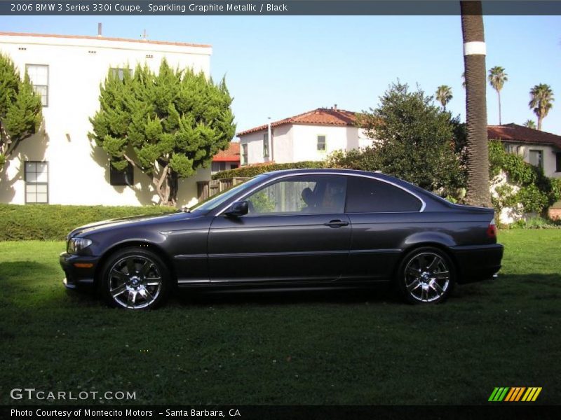 Sparkling Graphite Metallic / Black 2006 BMW 3 Series 330i Coupe
