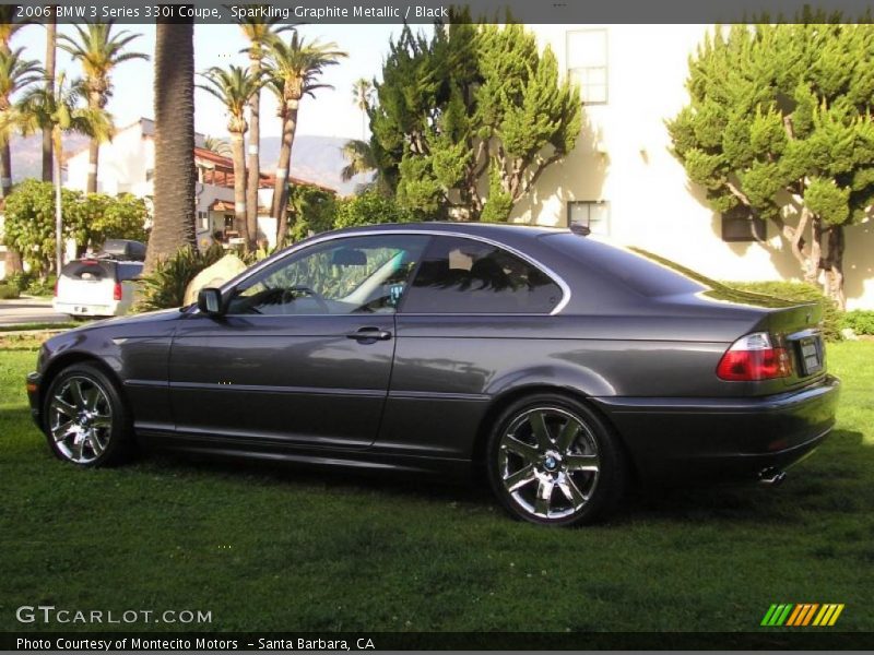 Sparkling Graphite Metallic / Black 2006 BMW 3 Series 330i Coupe