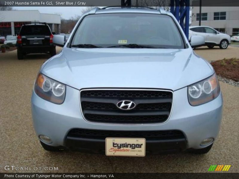 Silver Blue / Gray 2007 Hyundai Santa Fe GLS