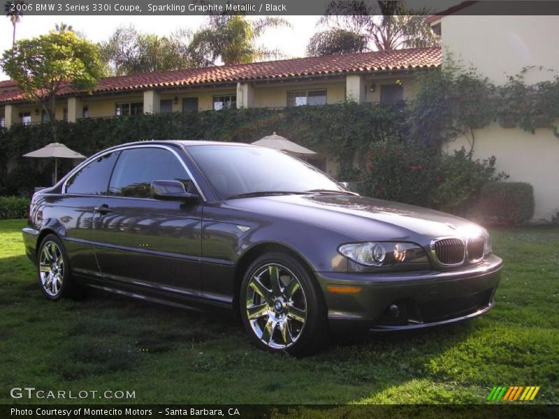 Sparkling Graphite Metallic / Black 2006 BMW 3 Series 330i Coupe