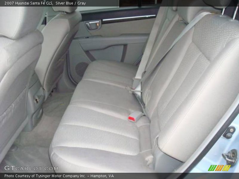 Silver Blue / Gray 2007 Hyundai Santa Fe GLS