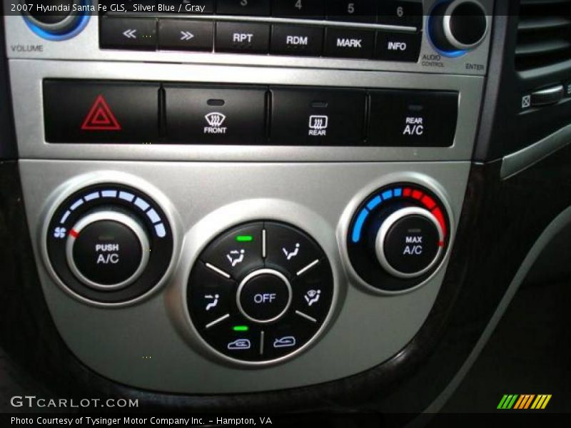 Silver Blue / Gray 2007 Hyundai Santa Fe GLS