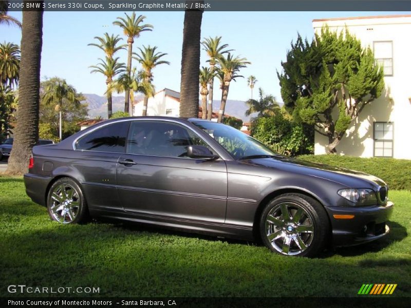 Sparkling Graphite Metallic / Black 2006 BMW 3 Series 330i Coupe