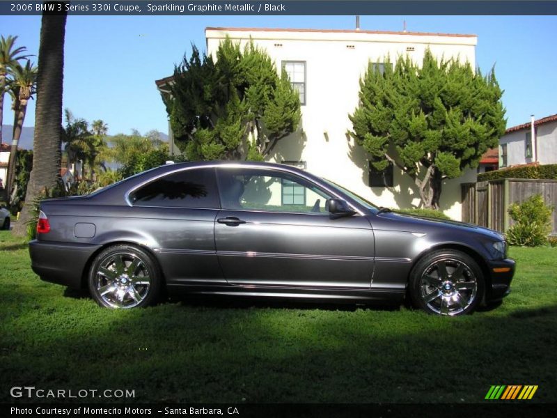 Sparkling Graphite Metallic / Black 2006 BMW 3 Series 330i Coupe