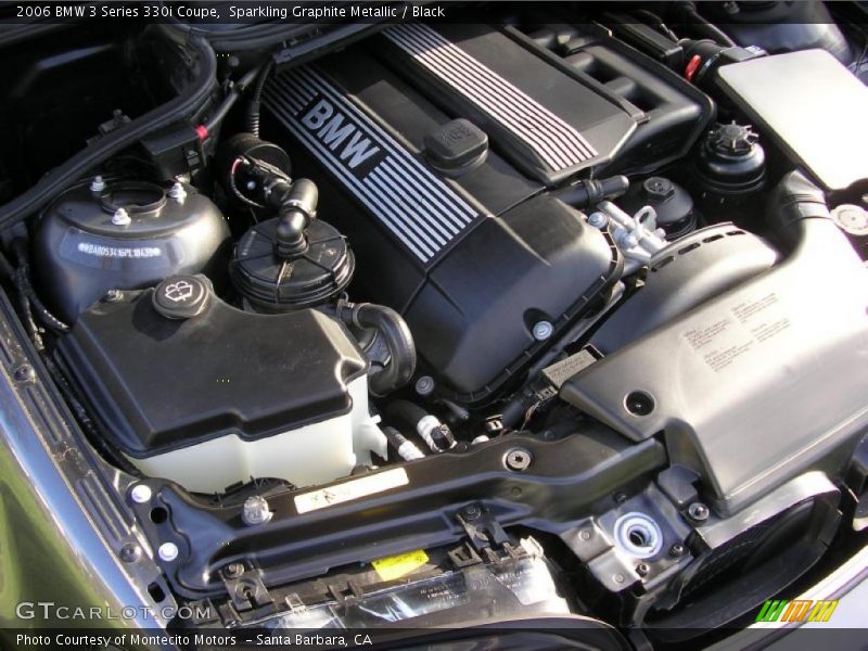 Sparkling Graphite Metallic / Black 2006 BMW 3 Series 330i Coupe