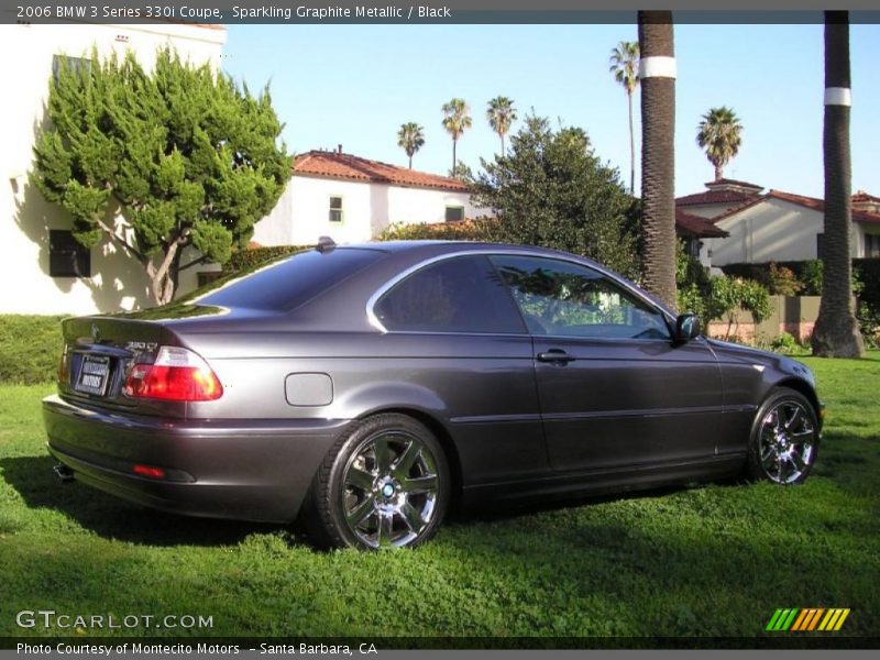 Sparkling Graphite Metallic / Black 2006 BMW 3 Series 330i Coupe