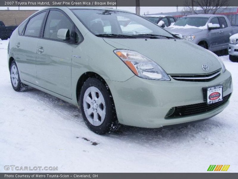Silver Pine Green Mica / Bisque Beige 2007 Toyota Prius Hybrid