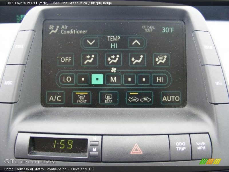Silver Pine Green Mica / Bisque Beige 2007 Toyota Prius Hybrid