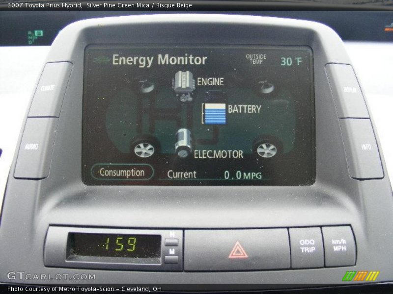 Silver Pine Green Mica / Bisque Beige 2007 Toyota Prius Hybrid