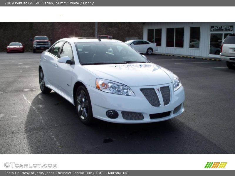 Summit White / Ebony 2009 Pontiac G6 GXP Sedan