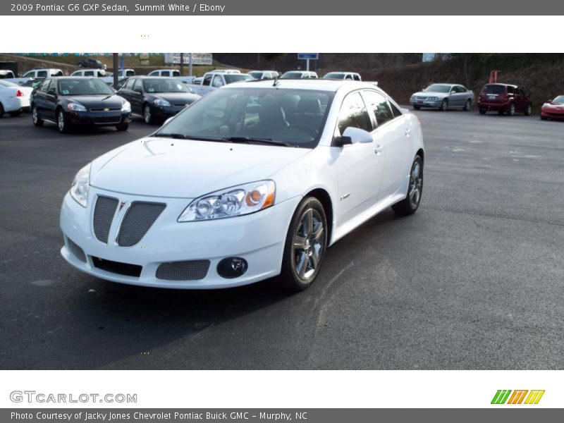 Summit White / Ebony 2009 Pontiac G6 GXP Sedan