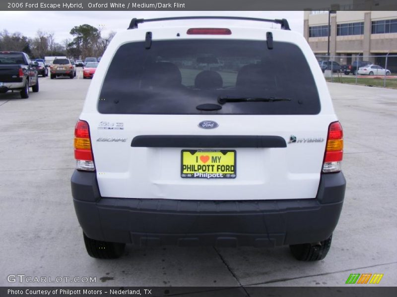 Oxford White / Medium/Dark Flint 2006 Ford Escape Hybrid