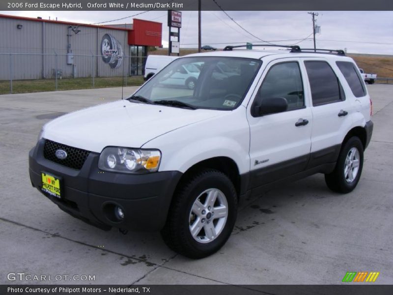 Oxford White / Medium/Dark Flint 2006 Ford Escape Hybrid
