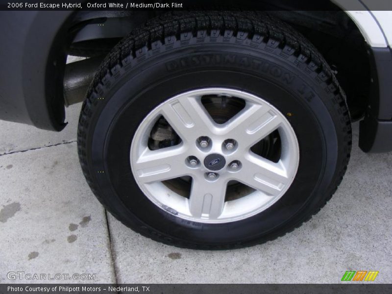 Oxford White / Medium/Dark Flint 2006 Ford Escape Hybrid