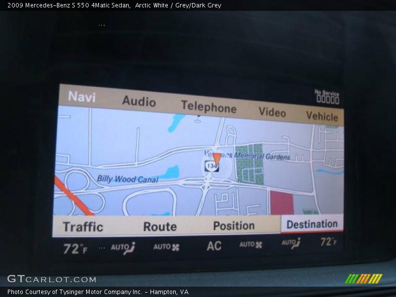 Arctic White / Grey/Dark Grey 2009 Mercedes-Benz S 550 4Matic Sedan