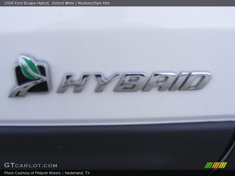 Oxford White / Medium/Dark Flint 2006 Ford Escape Hybrid