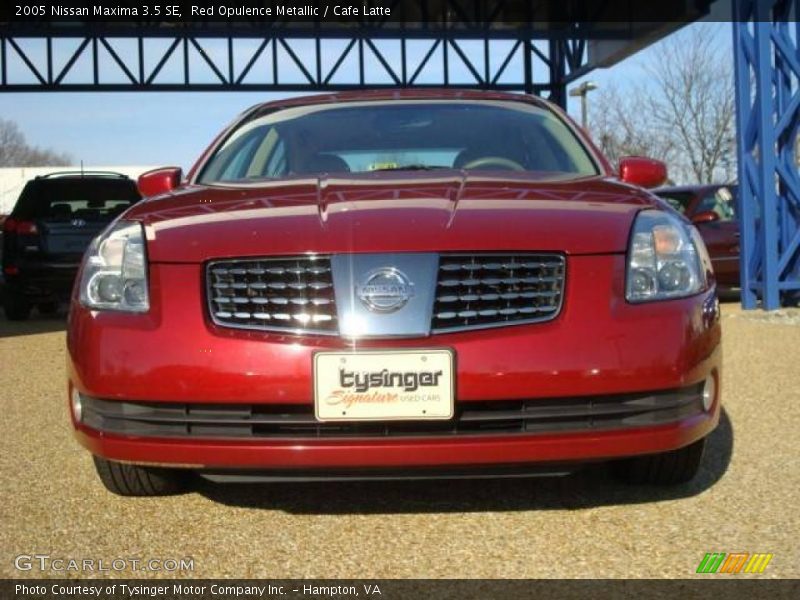 Red Opulence Metallic / Cafe Latte 2005 Nissan Maxima 3.5 SE