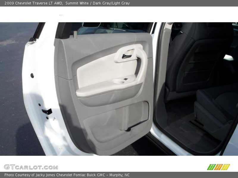 Summit White / Dark Gray/Light Gray 2009 Chevrolet Traverse LT AWD