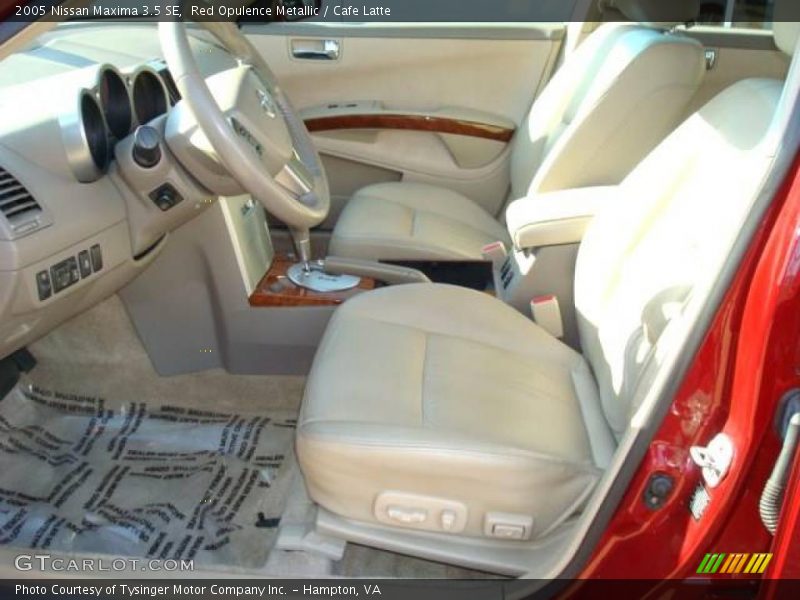 Red Opulence Metallic / Cafe Latte 2005 Nissan Maxima 3.5 SE