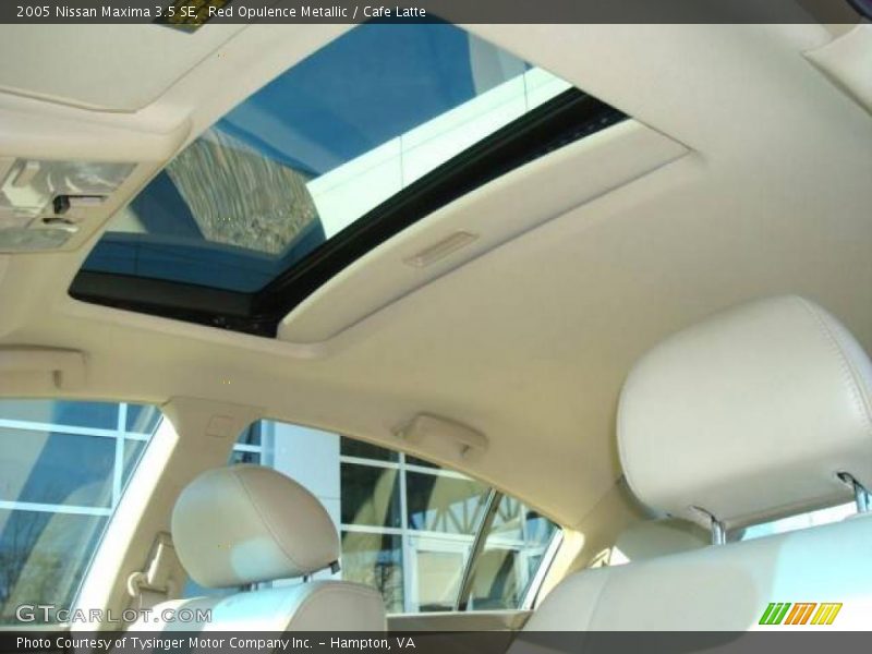 Red Opulence Metallic / Cafe Latte 2005 Nissan Maxima 3.5 SE