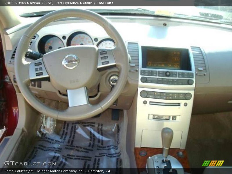 Red Opulence Metallic / Cafe Latte 2005 Nissan Maxima 3.5 SE