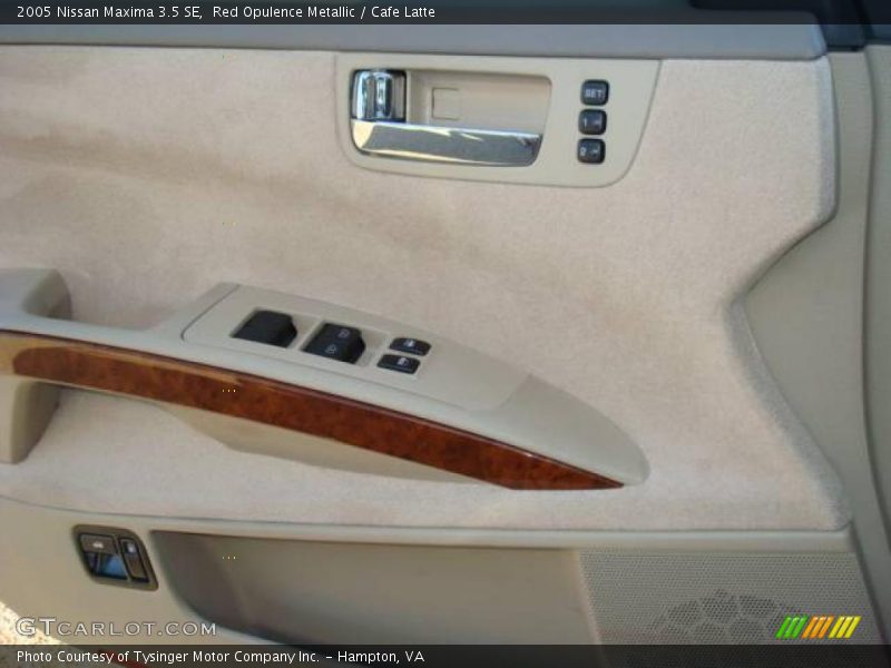 Red Opulence Metallic / Cafe Latte 2005 Nissan Maxima 3.5 SE