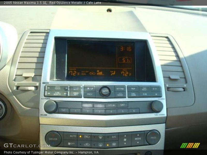 Red Opulence Metallic / Cafe Latte 2005 Nissan Maxima 3.5 SE