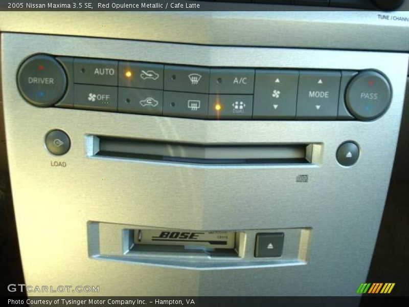 Red Opulence Metallic / Cafe Latte 2005 Nissan Maxima 3.5 SE