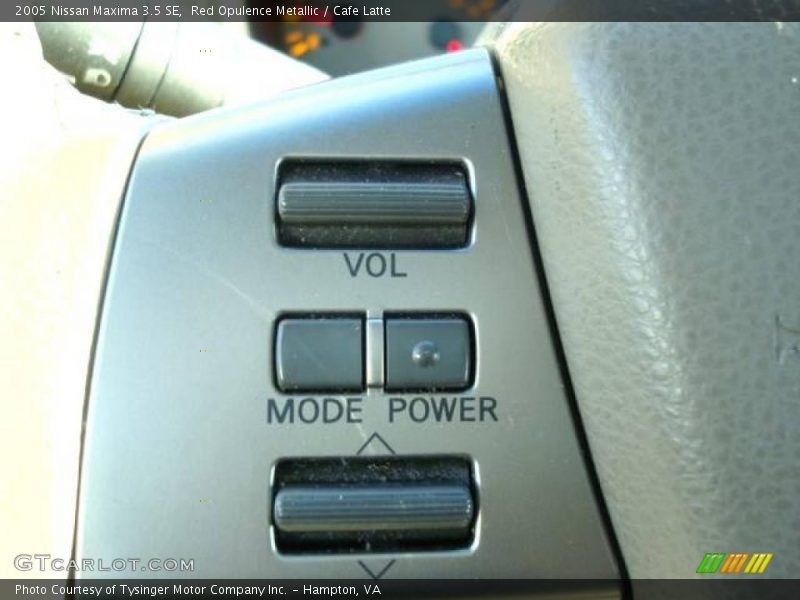 Red Opulence Metallic / Cafe Latte 2005 Nissan Maxima 3.5 SE