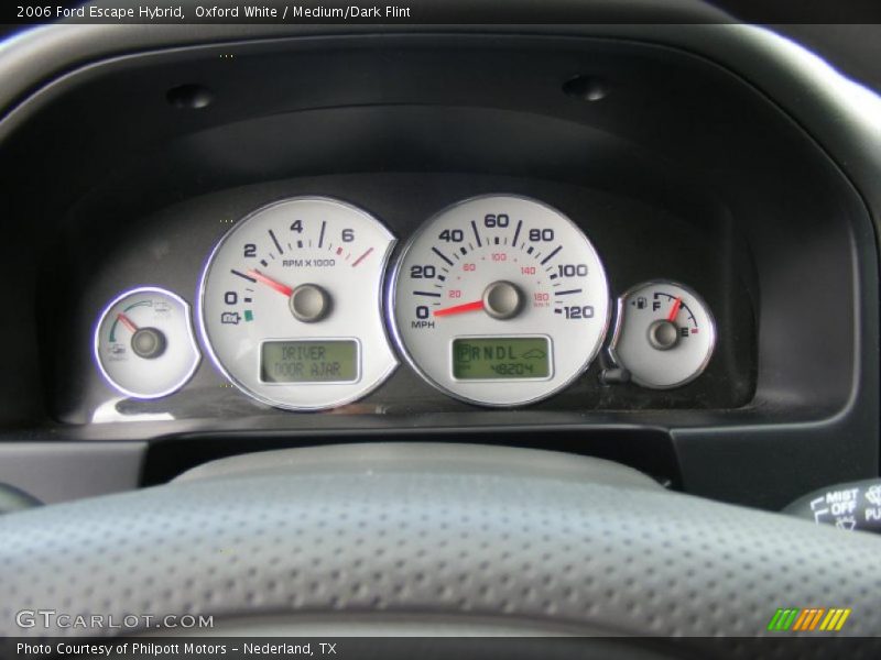 Oxford White / Medium/Dark Flint 2006 Ford Escape Hybrid