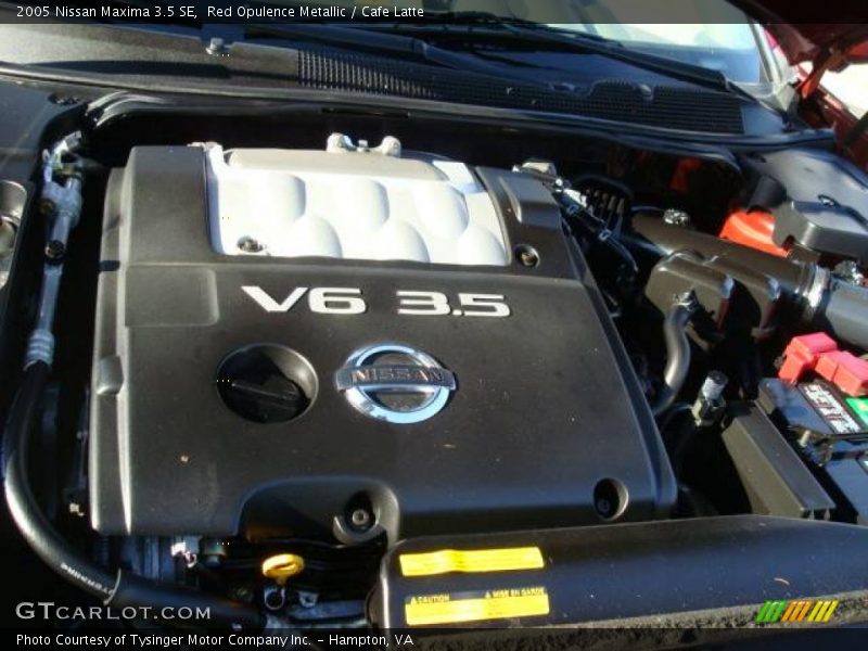 Red Opulence Metallic / Cafe Latte 2005 Nissan Maxima 3.5 SE