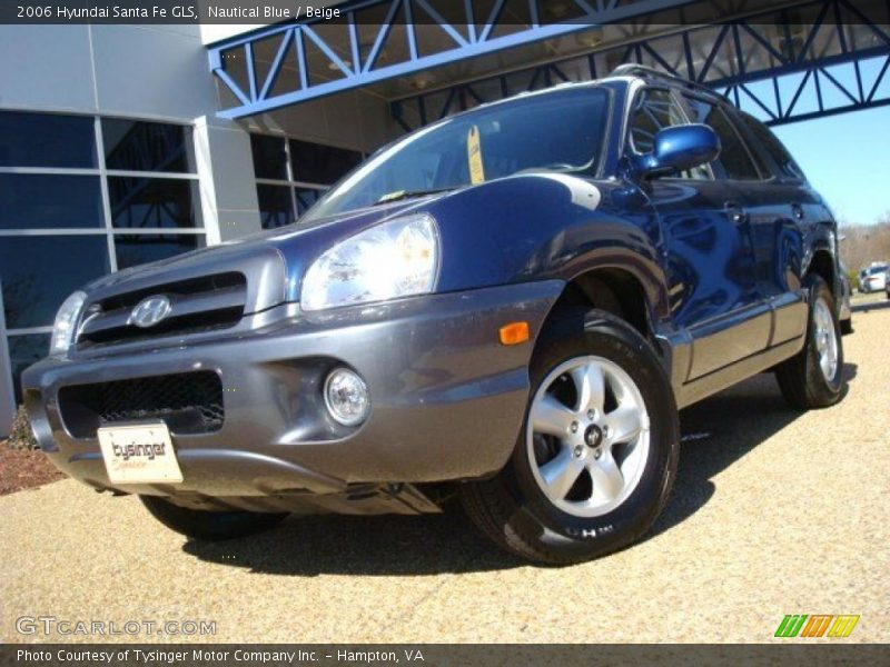 Nautical Blue / Beige 2006 Hyundai Santa Fe GLS