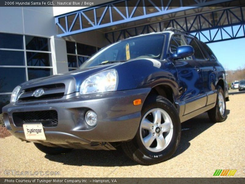 Nautical Blue / Beige 2006 Hyundai Santa Fe GLS