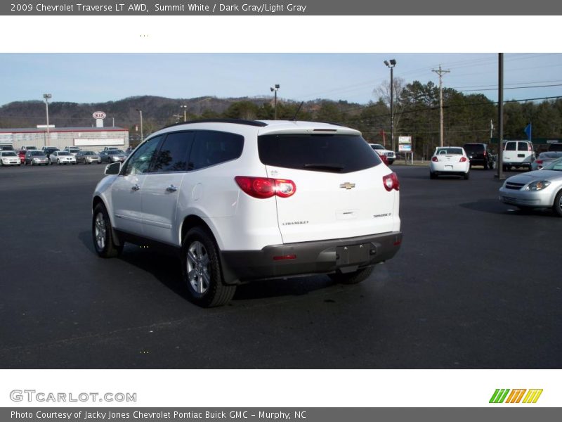 Summit White / Dark Gray/Light Gray 2009 Chevrolet Traverse LT AWD