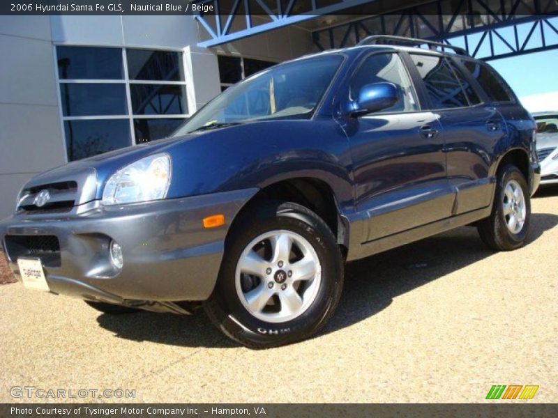 Nautical Blue / Beige 2006 Hyundai Santa Fe GLS