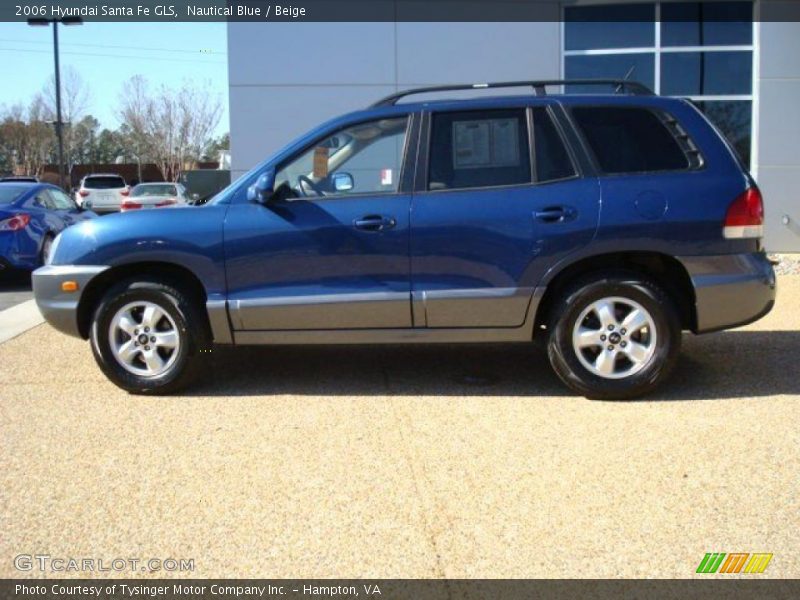 Nautical Blue / Beige 2006 Hyundai Santa Fe GLS