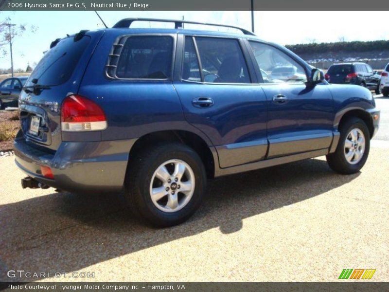 Nautical Blue / Beige 2006 Hyundai Santa Fe GLS