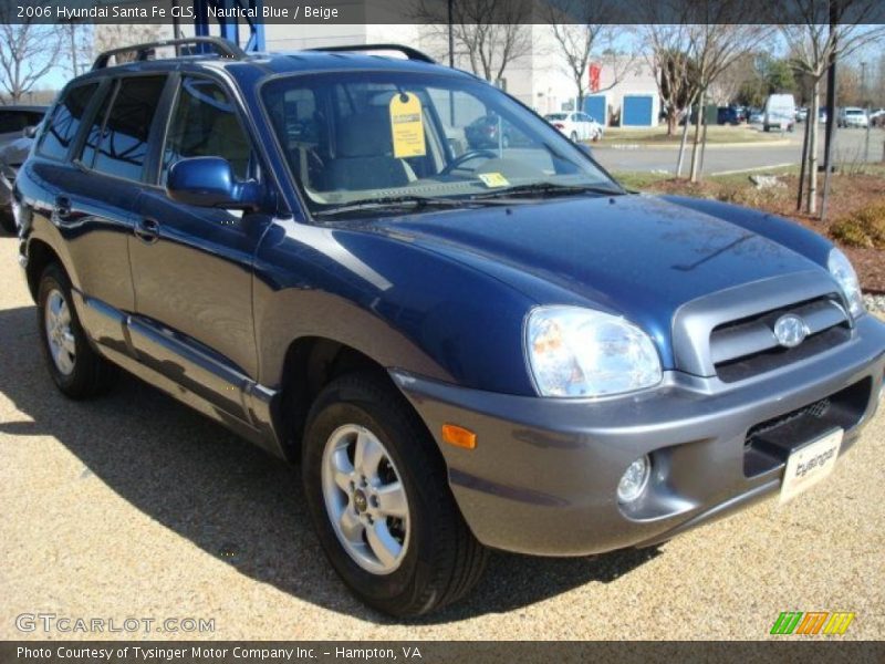 Nautical Blue / Beige 2006 Hyundai Santa Fe GLS