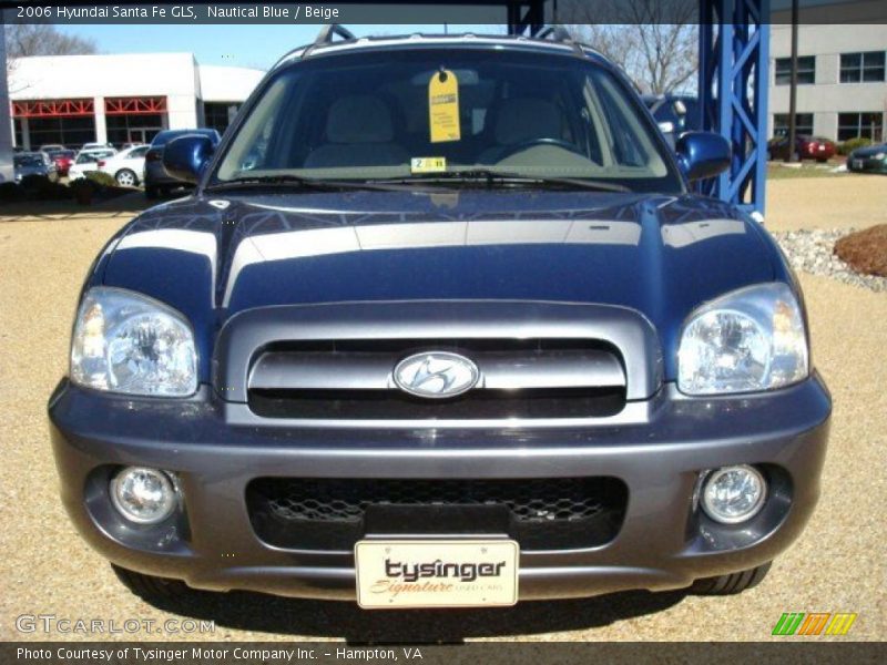 Nautical Blue / Beige 2006 Hyundai Santa Fe GLS