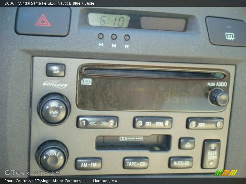 Nautical Blue / Beige 2006 Hyundai Santa Fe GLS