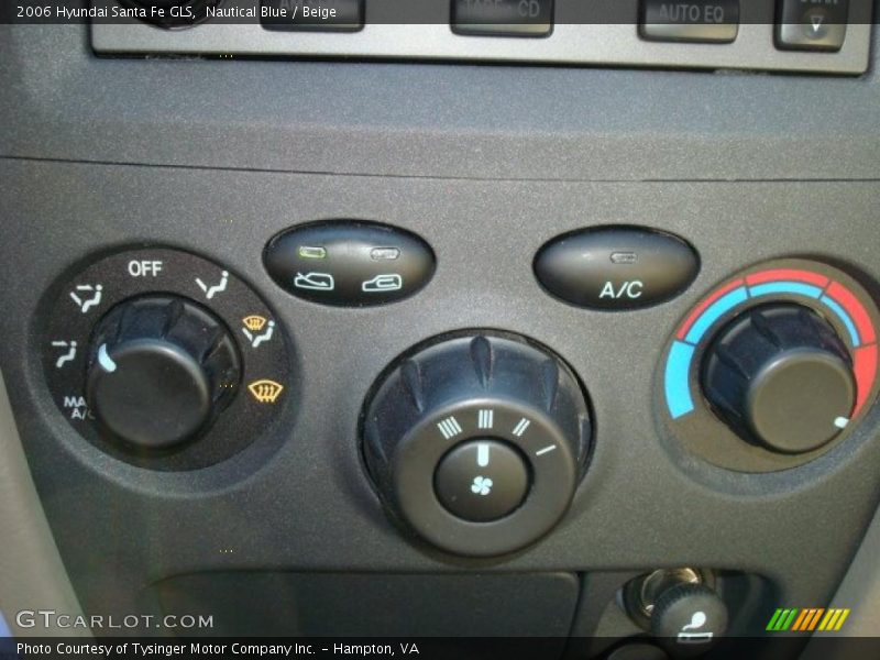 Nautical Blue / Beige 2006 Hyundai Santa Fe GLS