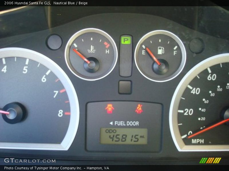 Nautical Blue / Beige 2006 Hyundai Santa Fe GLS