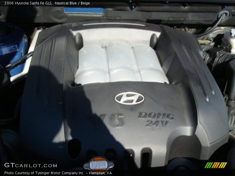 Nautical Blue / Beige 2006 Hyundai Santa Fe GLS