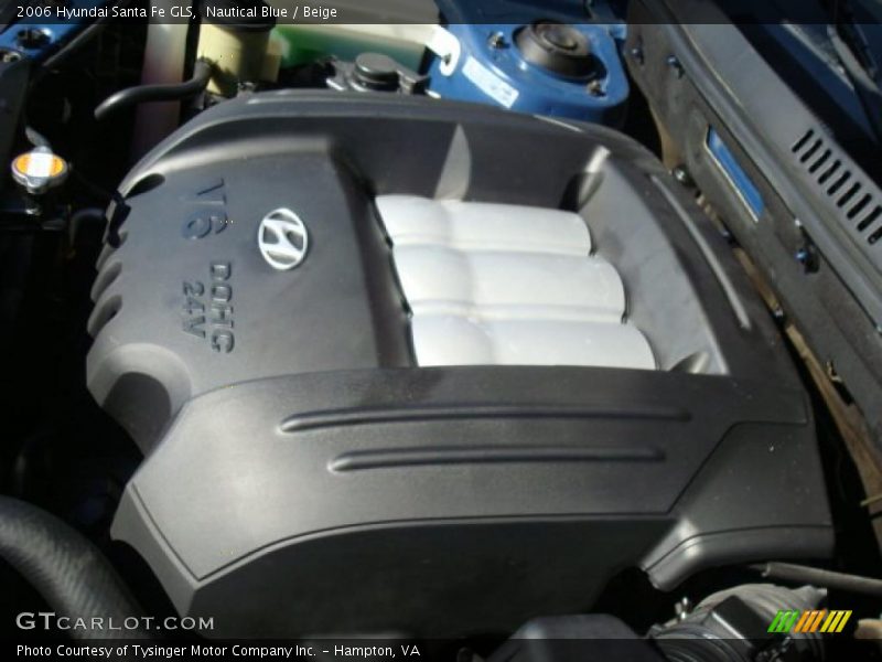 Nautical Blue / Beige 2006 Hyundai Santa Fe GLS