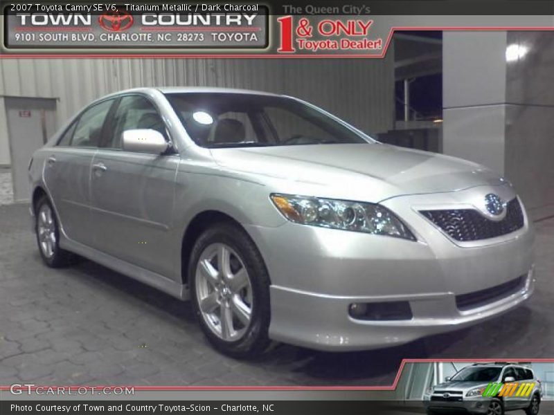 Titanium Metallic / Dark Charcoal 2007 Toyota Camry SE V6