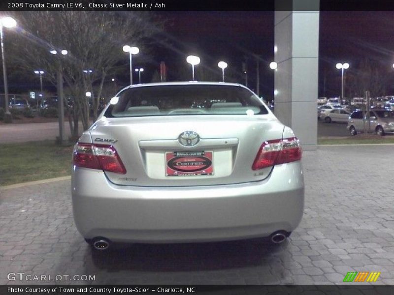 Classic Silver Metallic / Ash 2008 Toyota Camry LE V6