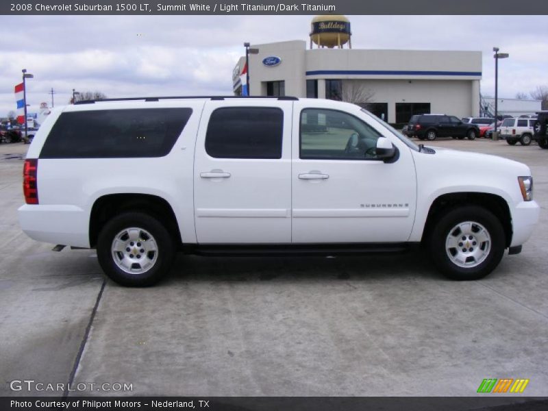 Summit White / Light Titanium/Dark Titanium 2008 Chevrolet Suburban 1500 LT