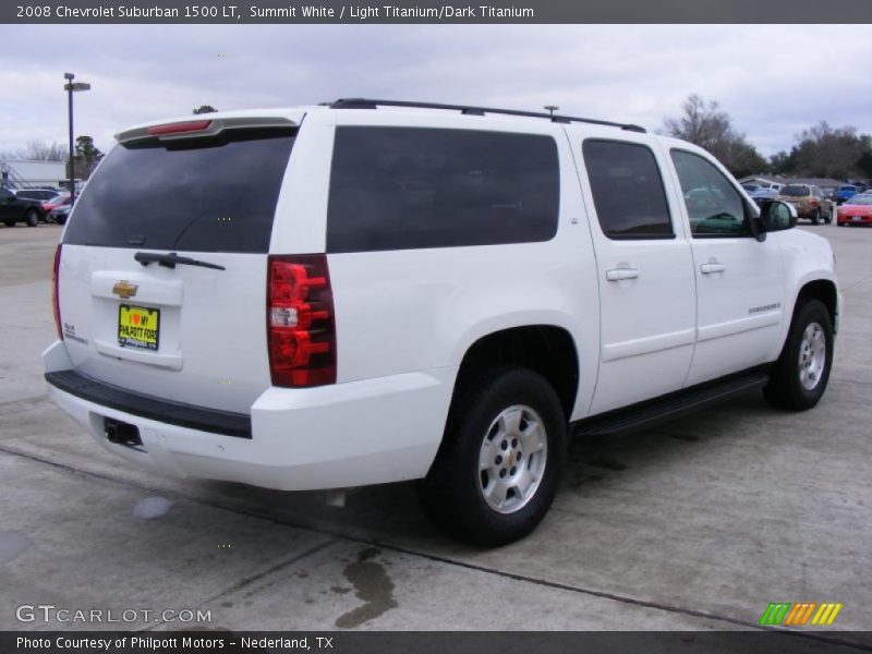 Summit White / Light Titanium/Dark Titanium 2008 Chevrolet Suburban 1500 LT