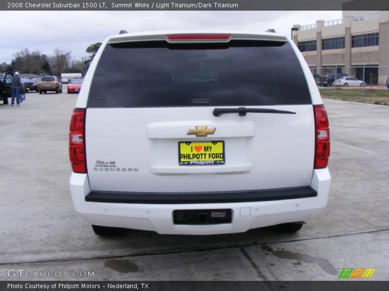 Summit White / Light Titanium/Dark Titanium 2008 Chevrolet Suburban 1500 LT